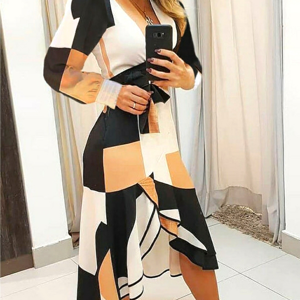 NWT Block Pattern Dress